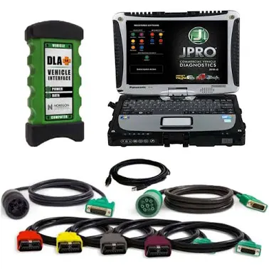 2023 V3 Noregon JPRO Professional Truck Diagnostic Scan Tool Plus Panasonic