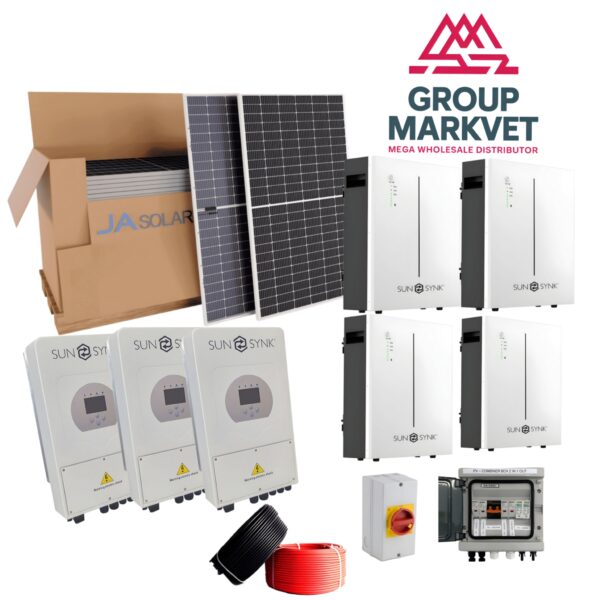 SunSynk 15k 3-Phase Hybrid System with 20kw lifepo4 backup System