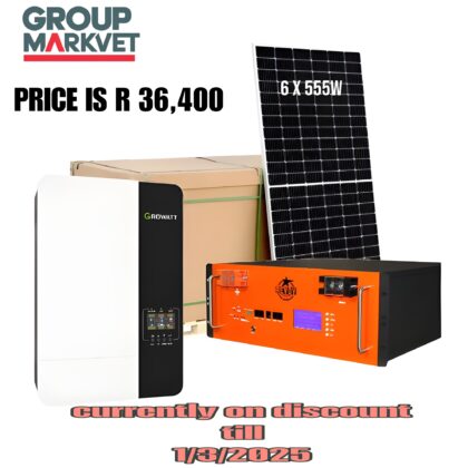 Discount: 5kW Growatt kit with 5.1kw Revov lifepo4 battery