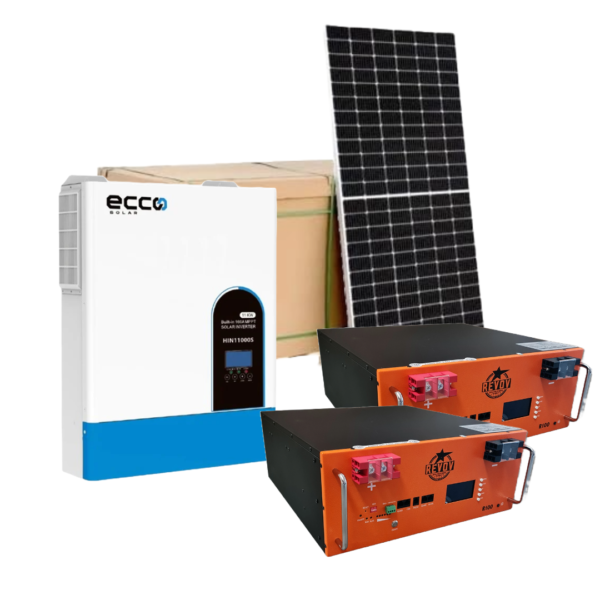 Ecco 11kw Hybrid Inverter with 10kw lifepo4 battery  full kit - Image 2