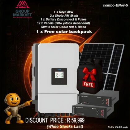 Black November Deal 8kw deye  + Shoto Rack Mount Combo