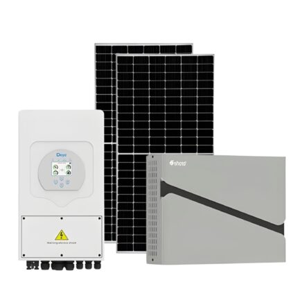 DEYE 5KW HYBRID SOLAR POWER KIT COMBO WITH SHOTO LIFEPO4 BATTERY